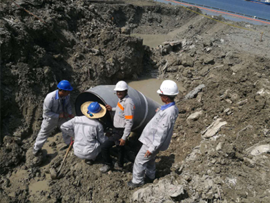 菲律賓海上取（qǔ）排水管線項目（2017-2018年--江蘇電建）