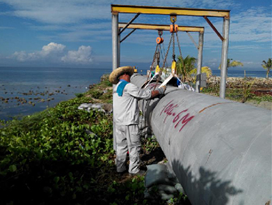 菲律賓海(hǎi)上取排水管線項目(2017-2018年--江蘇電建) 菲律賓海上取排水管線項目(2017-2018年--江蘇電建)