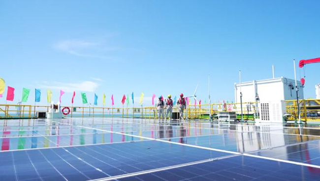 全國(guó)首個吸(xī)力筒基礎桁架式“風漁融合”型海洋牧場正式投產 全國首(shǒu)個吸力筒(tǒng)基礎桁(héng)架式“風漁融合”型(xíng)海洋牧場正式投產