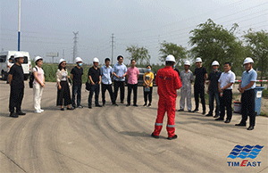 曹（cáo）妃甸工業區入海排汙口工程施工項目舉行開工典禮