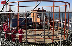 祝賀唐山樂亭菩提島海上風（fēng）電場300兆瓦示範工程35KV海底光電複合電纜敷埋設項目順利開工