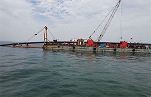 曹妃甸工業區入海排汙（wū）口工程（chéng）項目正在進行中