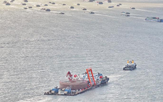 這艘鋪纜船啟航，助力中國（guó）離岸最遠海上風電項目！