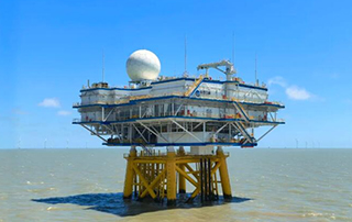 我國首個搭（dā）載氣象雷達的海上升壓站安裝完成（chéng）