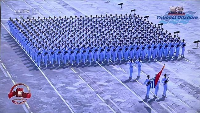 承閱兵榮光 凝愛國力量 —— 天(tiān)易海工紀念抗戰勝利(lì) 80 周年 承閱兵榮光 凝愛國力量 —— 羞羞视频免费观看海(hǎi)工紀念抗戰勝利 80 周年(nián)