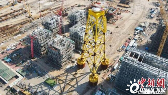 全球最深吸力筒式海上風電項目34套導管架交付（fù）