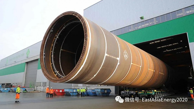 單根1895噸！德國EEW完成建造用（yòng）於美國首個商業化海上風電項目單（dān）樁基礎