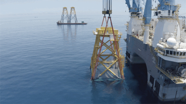 全球首台“導管架風機 網箱”風漁融（róng）合一體（tǐ）化裝備（bèi）順（shùn）利完成海上（shàng）安裝