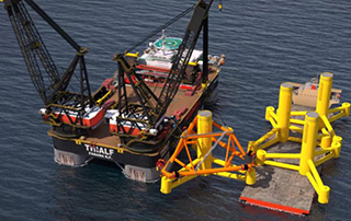 浮式風電安裝新玩法！