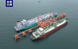 世界最大（dà）海上液化天然氣接收（shōu）站試（shì）運行